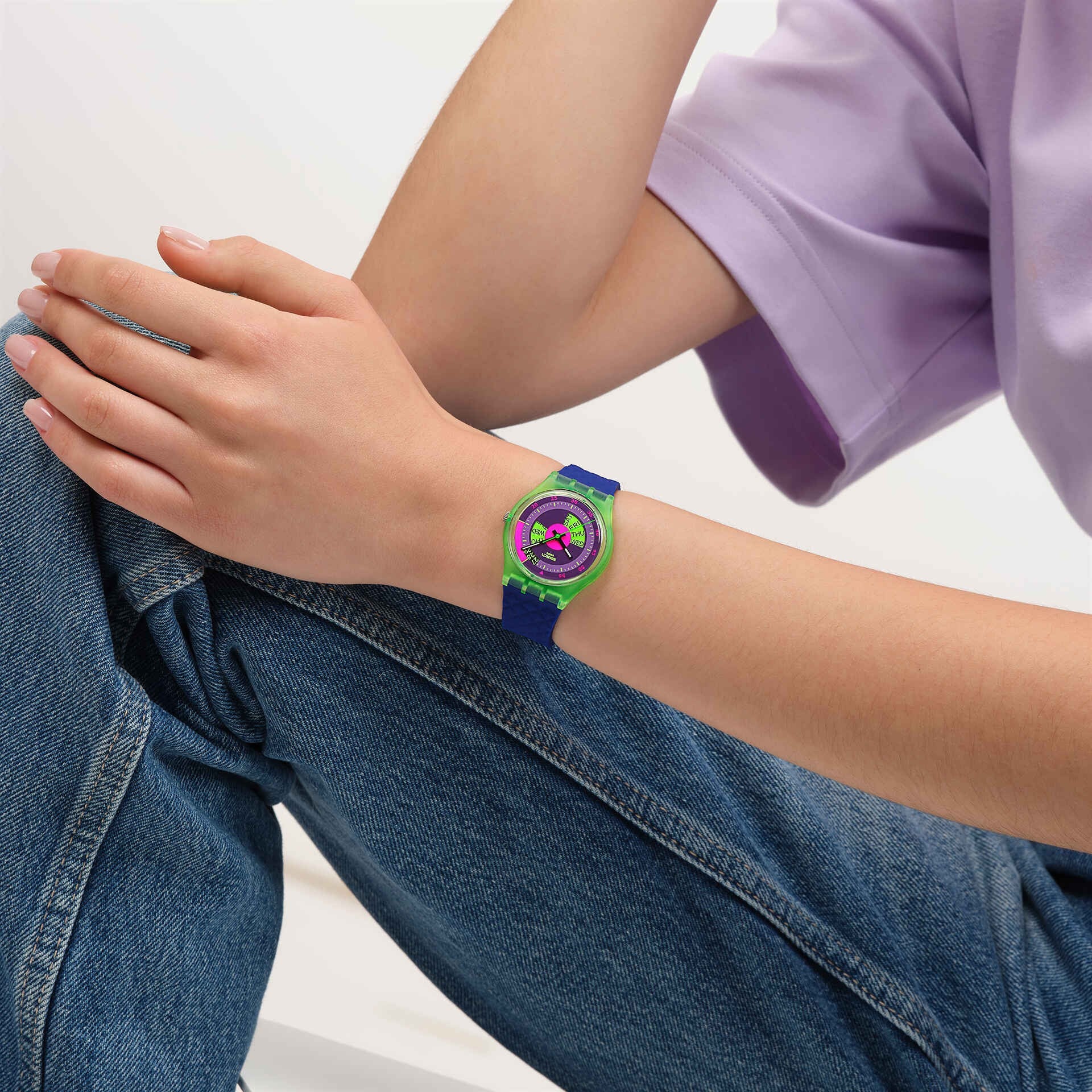 SWATCH NEON SKYCHART watch