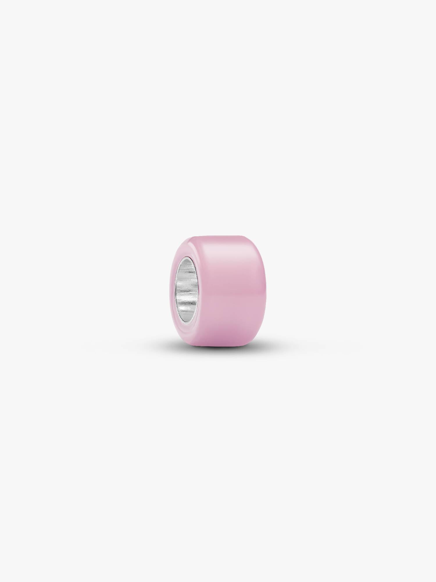 Mini Charm Pandora Sterling pink Murano glass