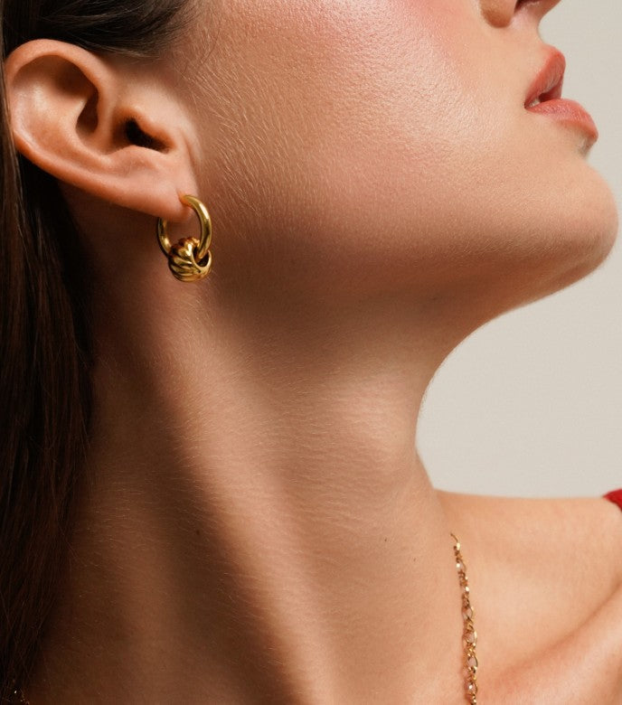 Brincos One Energy Master Hoop Gold
