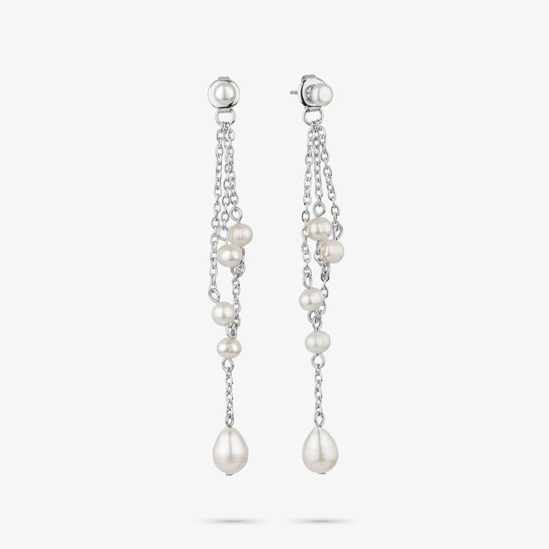Brincos Mulher Bridgerton Pearl Prata - Ana Joalheiros
