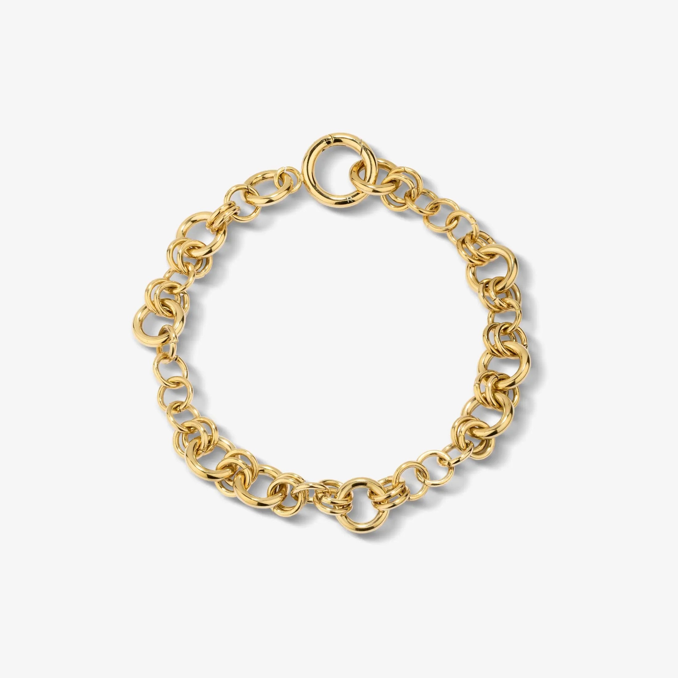 Pulseira de Mulher Knots Elos Dourada