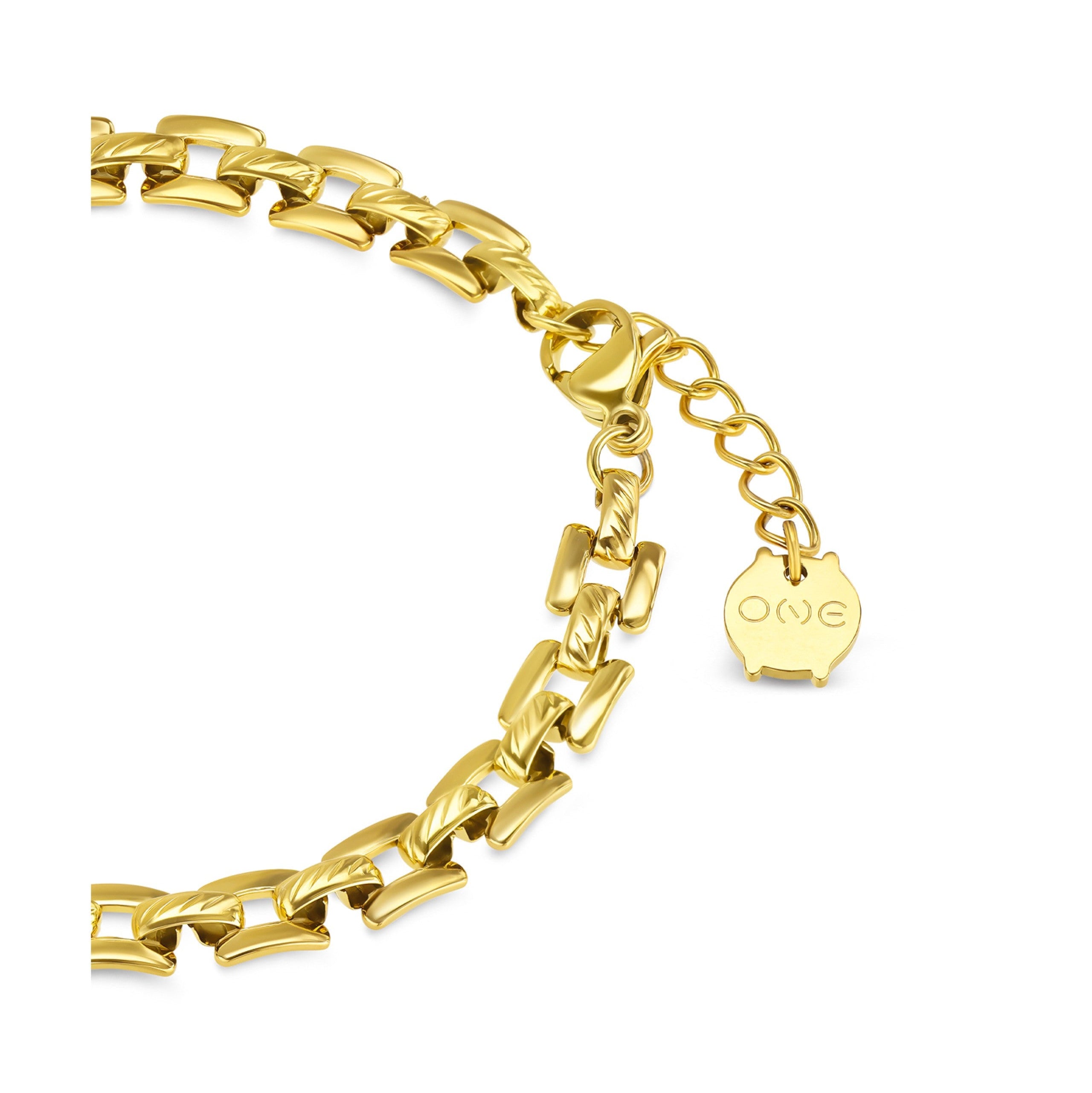 Pulseira One Charming Link Gold