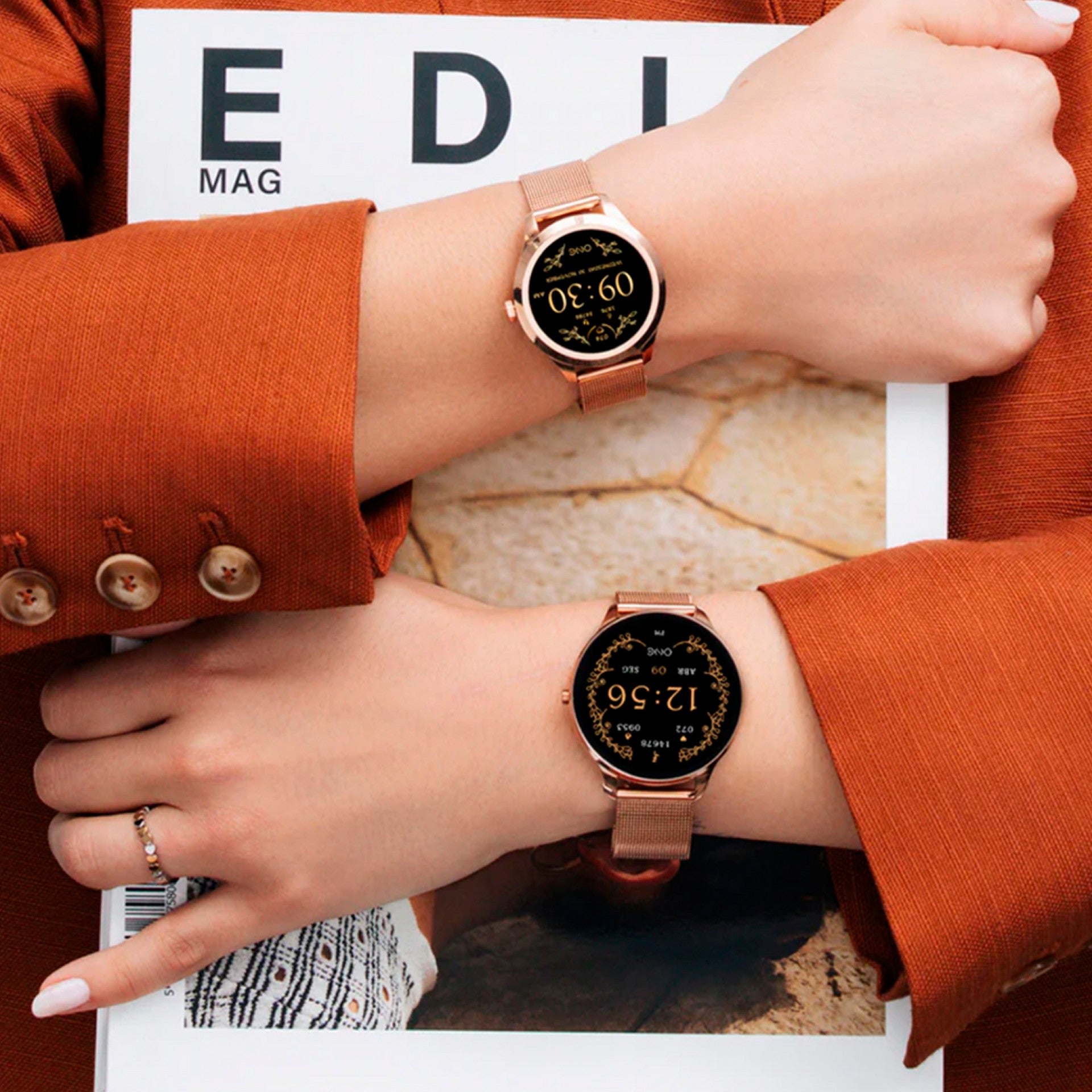 Smartwatch One Slim Rose Gold Silicone