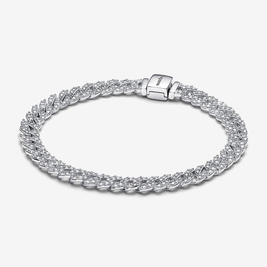 Pulseira Pandora Cuban Chain Sterling - Ana Joalheiros
