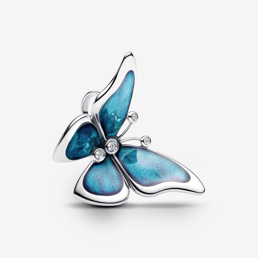 Conta borboleta Butterfly sterling silver charm - Ana Joalheiros