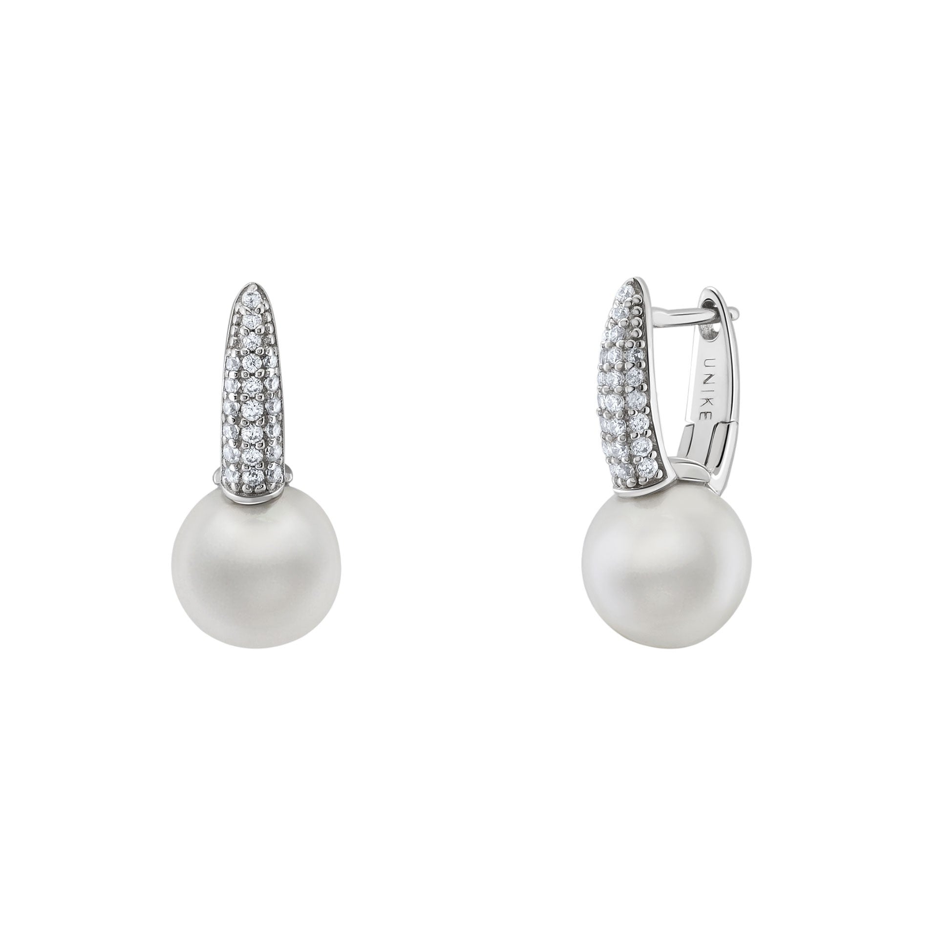 Argolas Bridal Pearl Silver