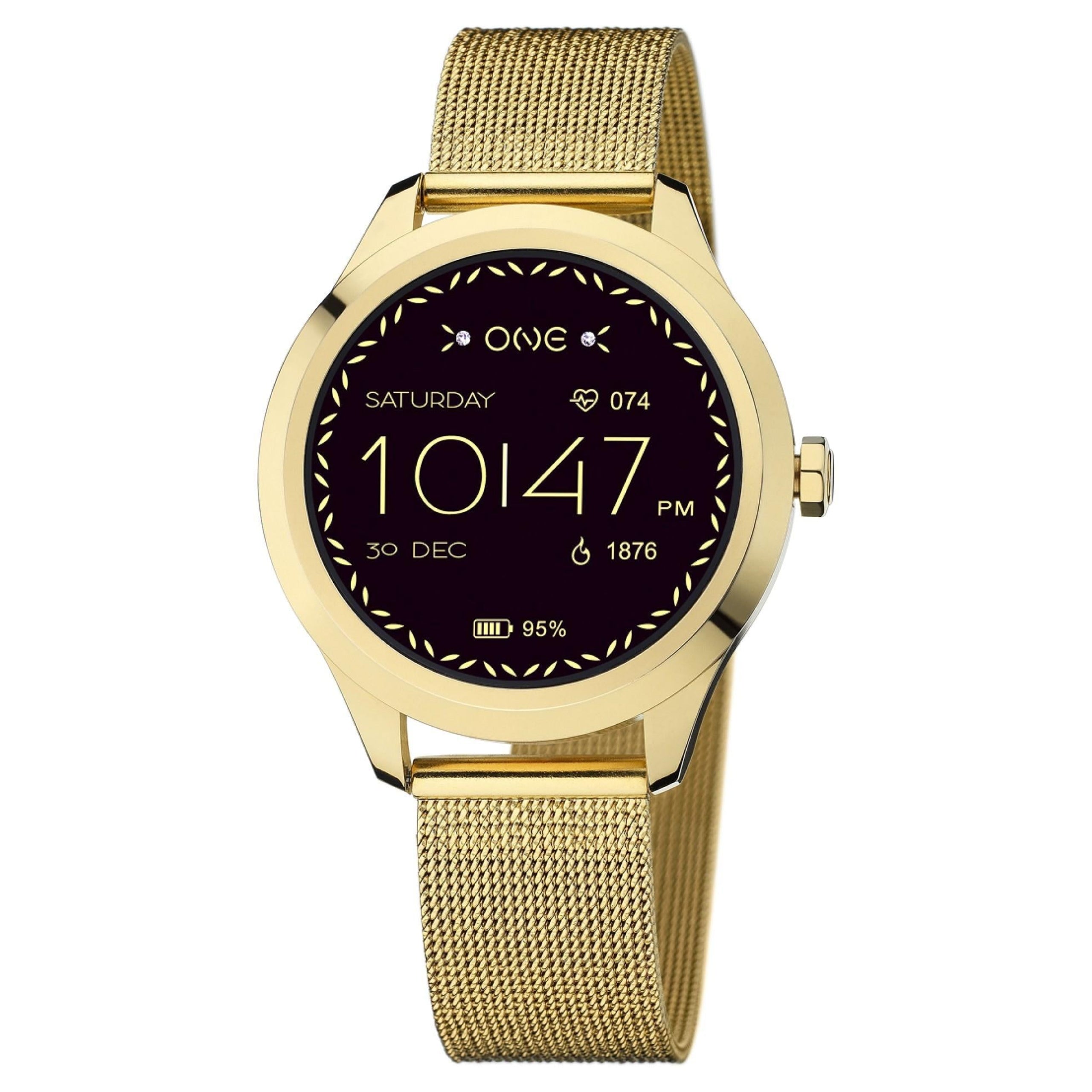 Smartwatch One Mini Gold Mesh - Ana Joalheiros