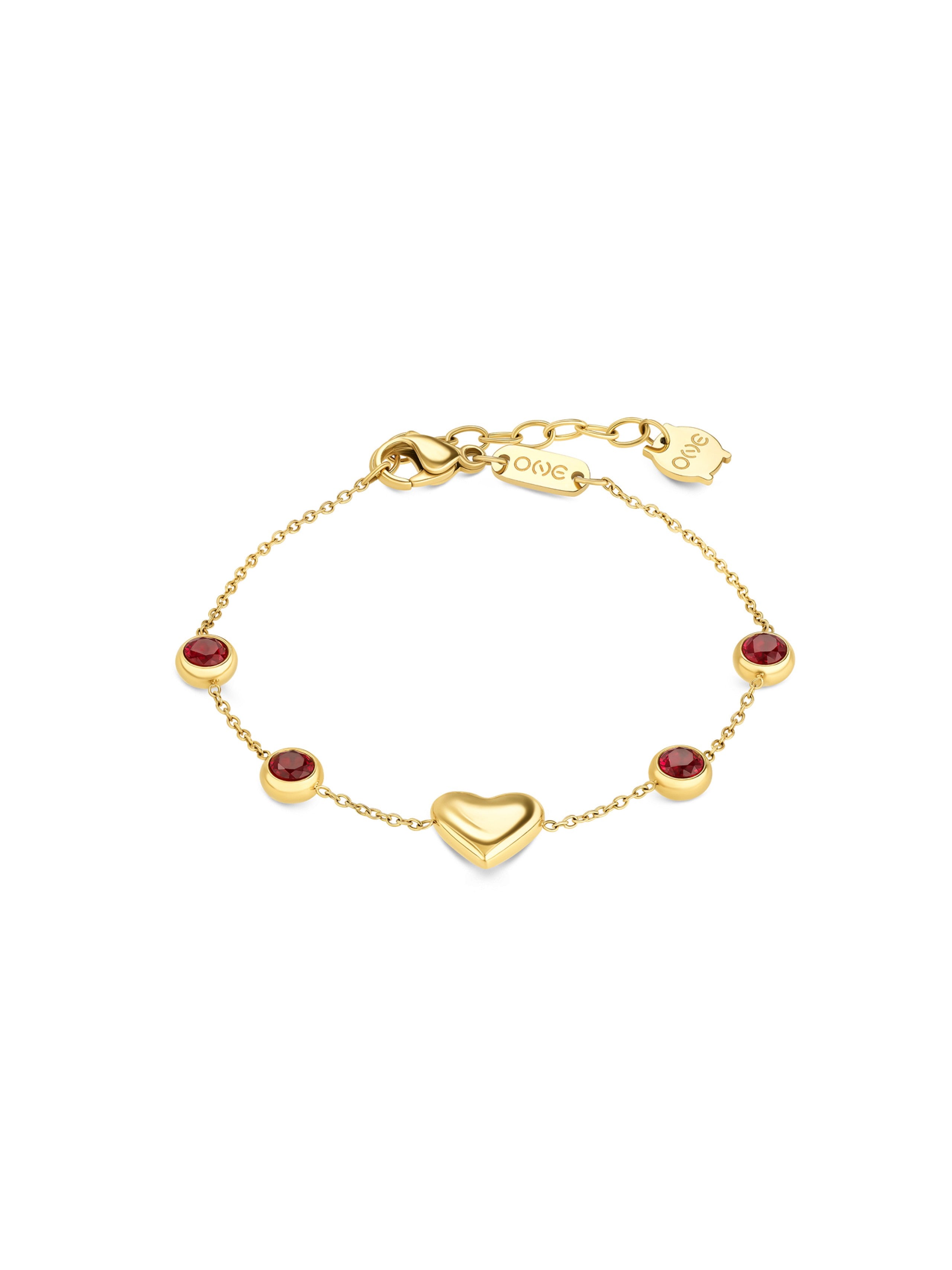 Pulseira One Senhora Red Spark Gold