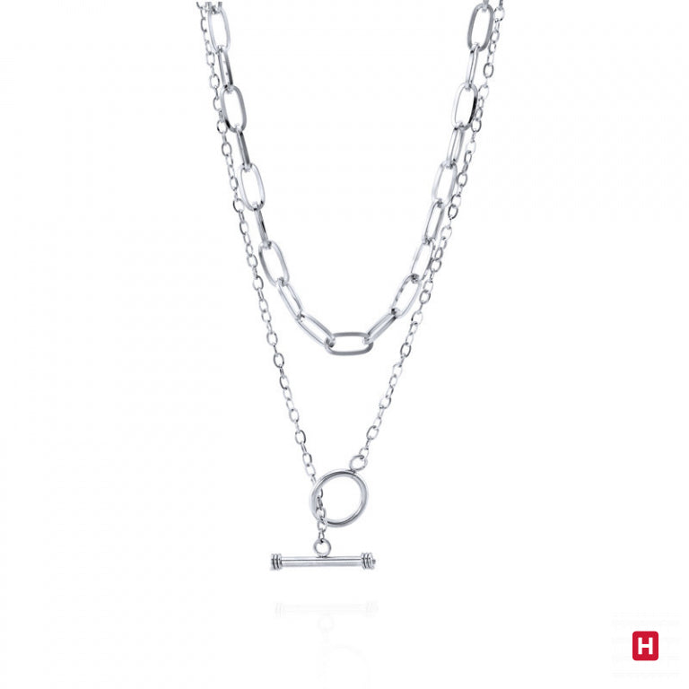 Colar HASSU Double Chain - Ana Joalheiros