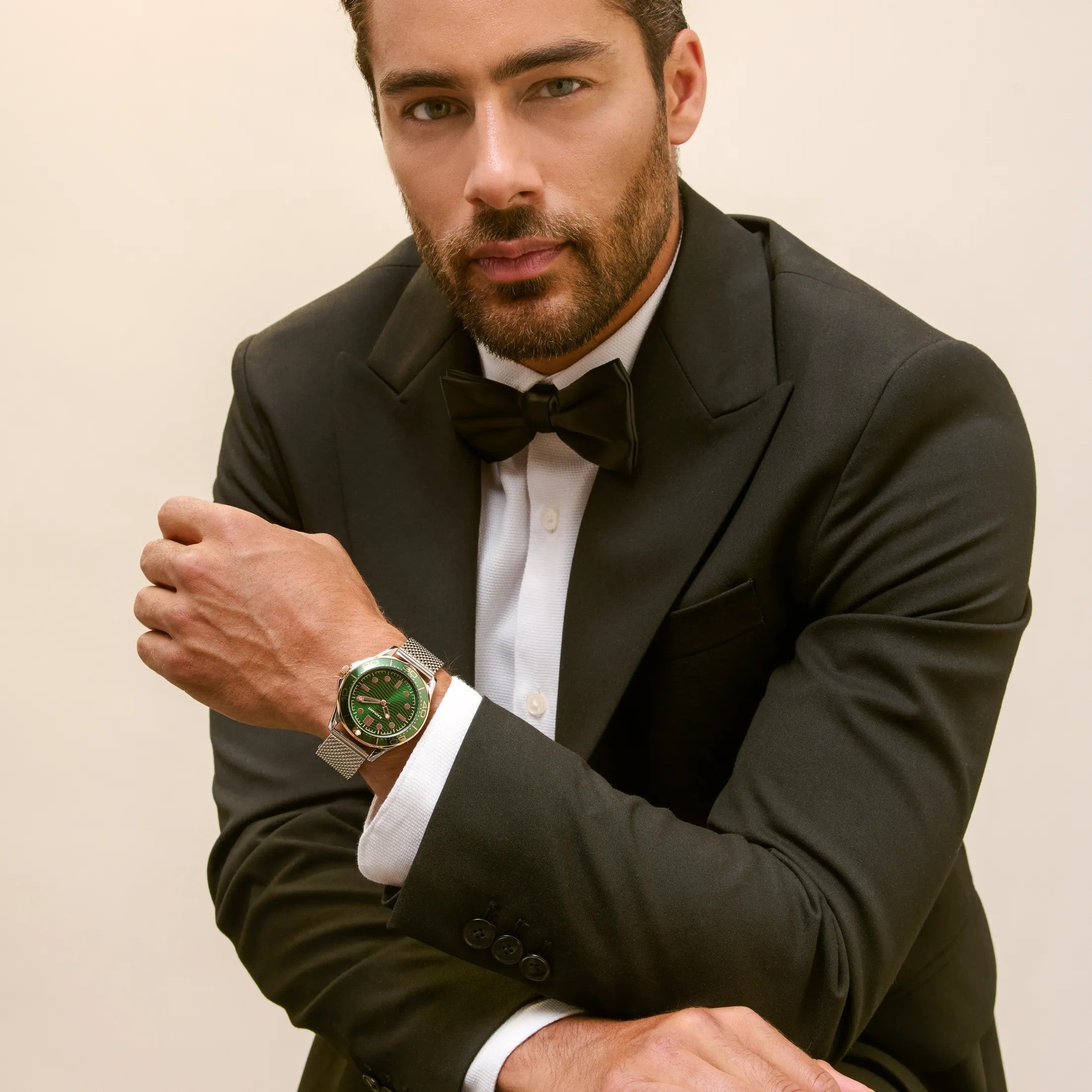 Relógio Radiant Homem Chris Verde/Rose Gold