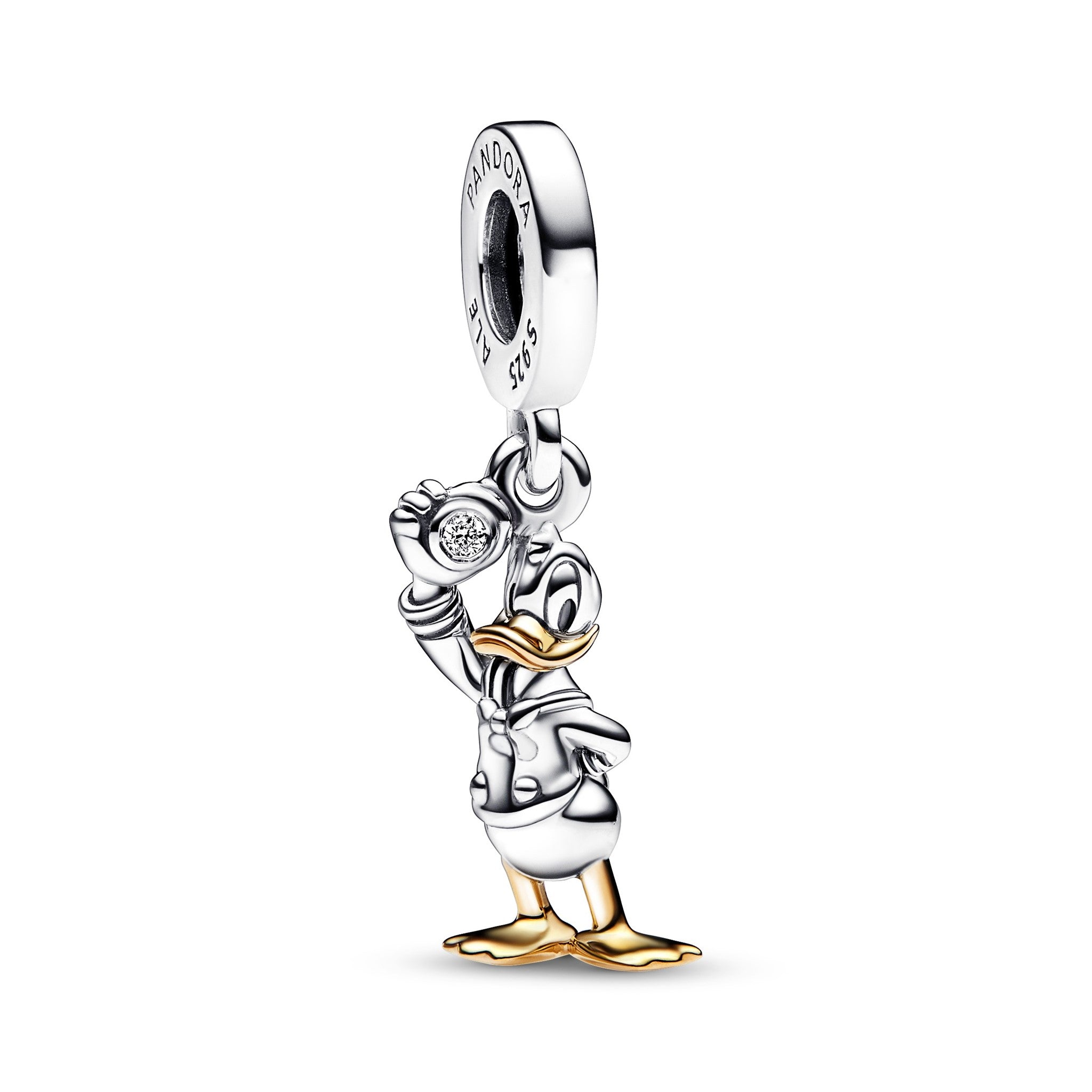Charm Disney 100 Donald Duck Sterlling - Ana Joalheiros