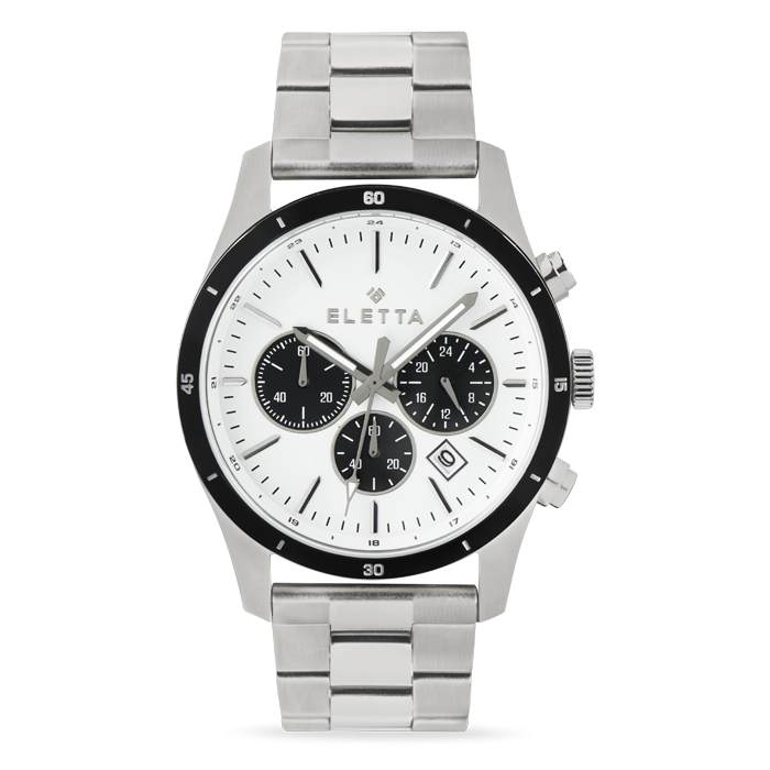 Eletta Active Black & White Watch