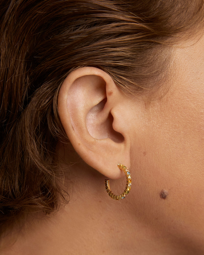 PdPaola Rainbow Hoops Earrings