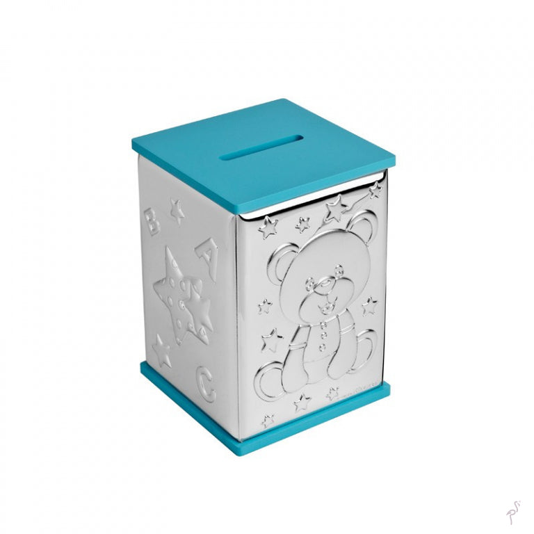 Mealheiro Madeira Urso Estrelas Azuis - Ana Joalheiros