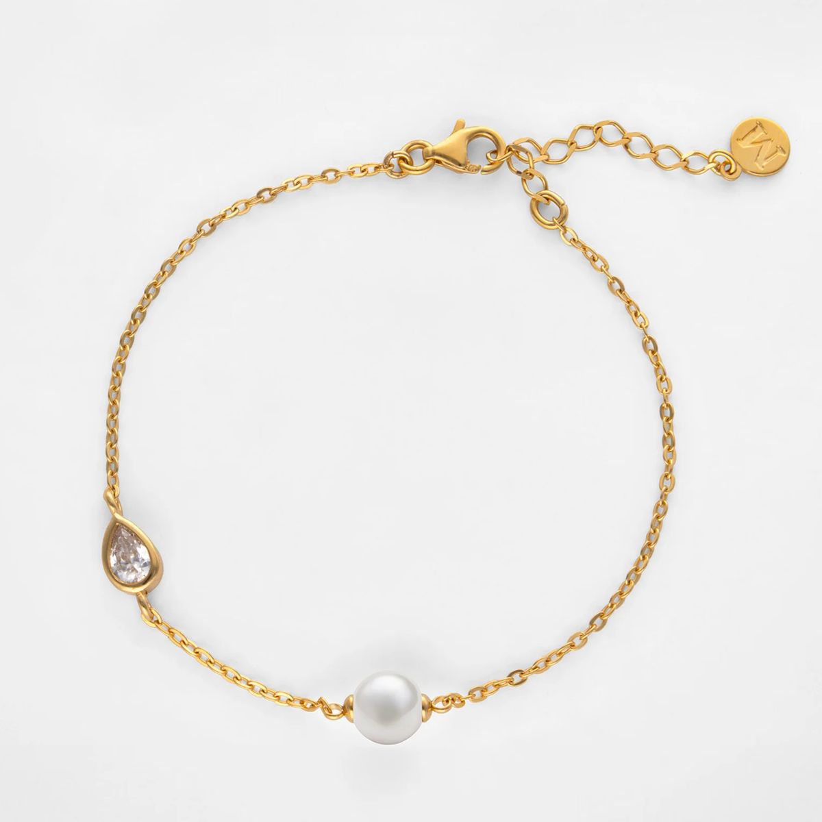 Pulseira Majorica Nova Pérola e Zircónia