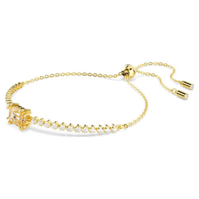 Bracelete Swarovski Tennis Matrix
Combinação de lapidações, Caramelo, Lacado a dourado