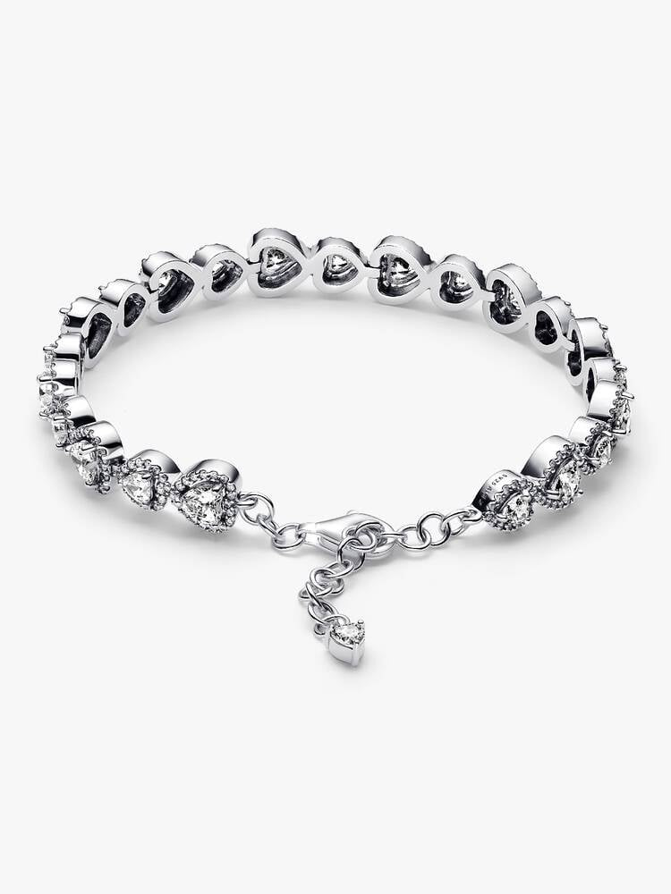 Pulseira Pandora Corações Auréola