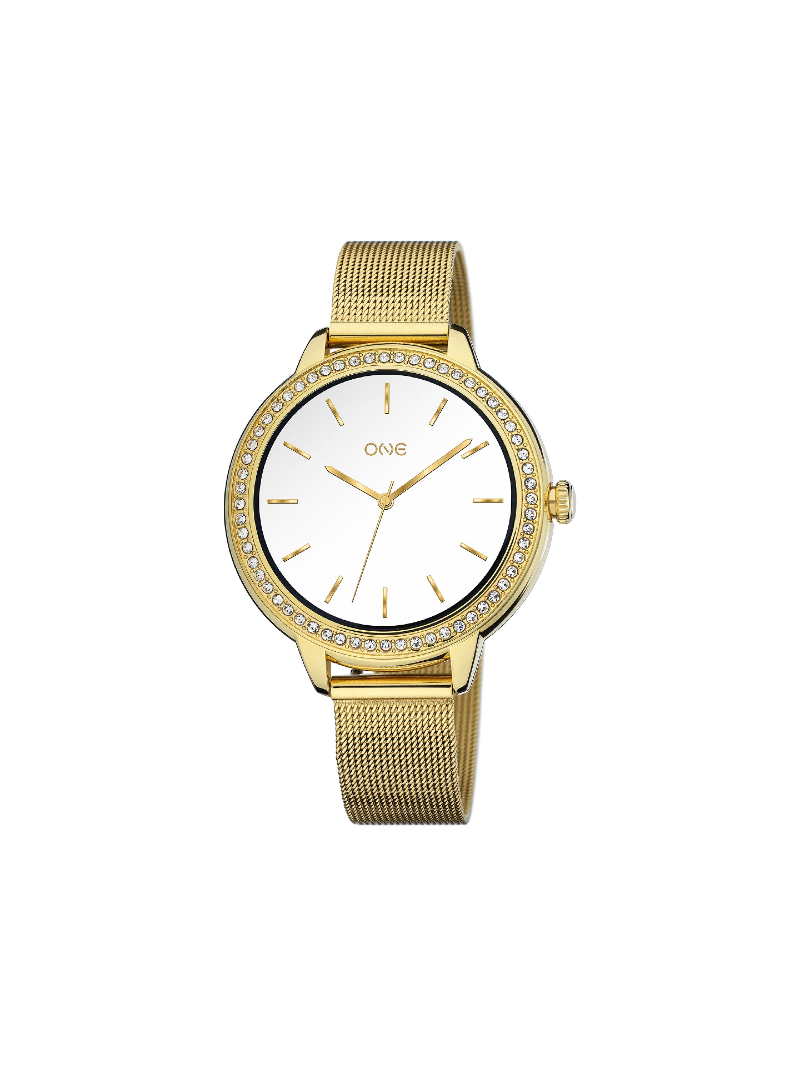 Smartwatch One Mini Spark Gold Mesh - Ana Joalheiros
