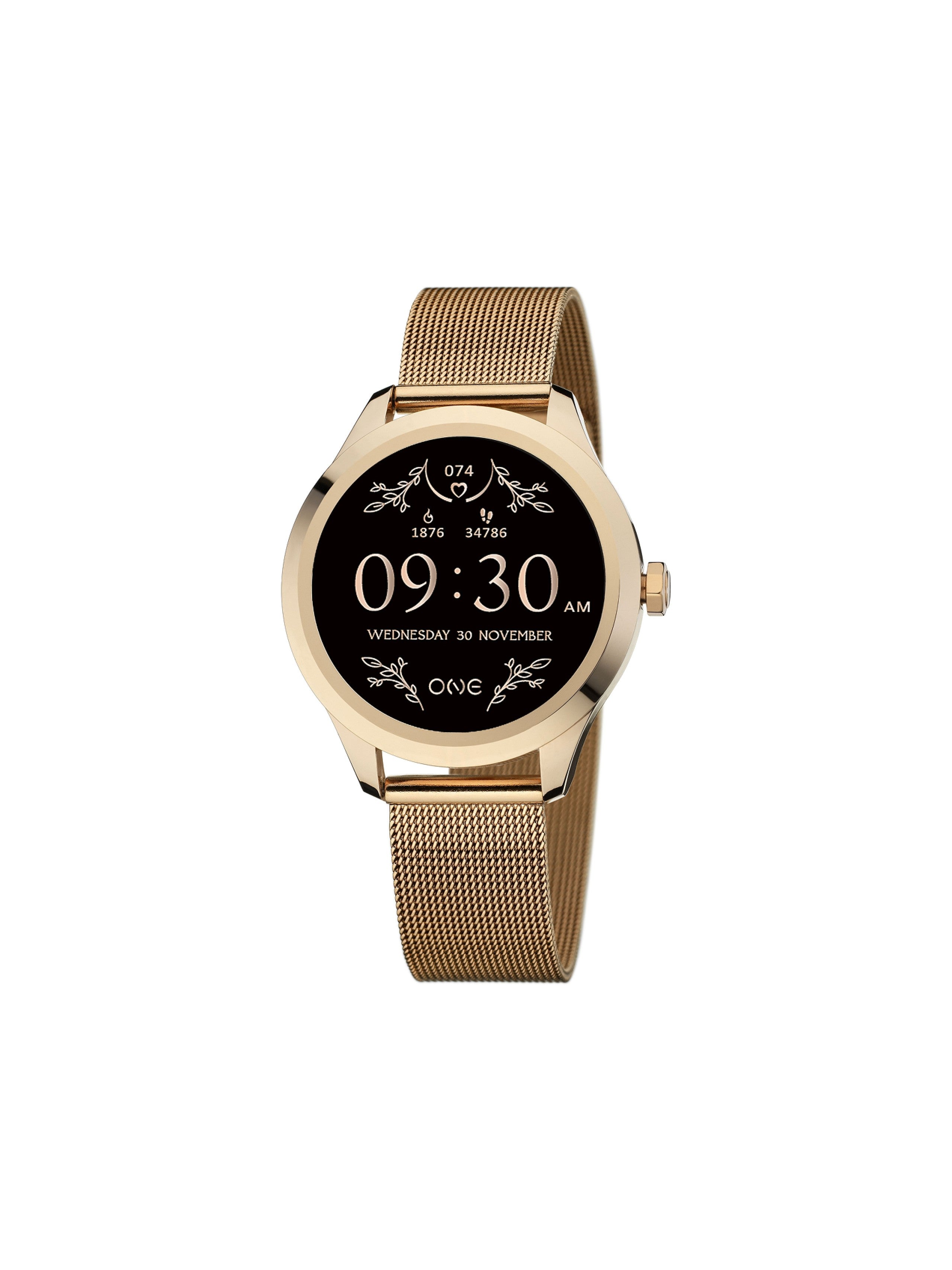 Smartwatch One Mini Rose Gold Mesh - Ana Joalheiros