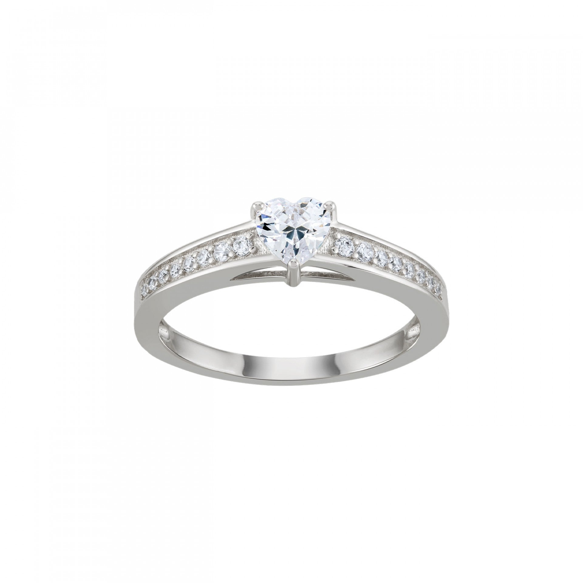 CLASSY HEART SOLITAIRE 14 RING