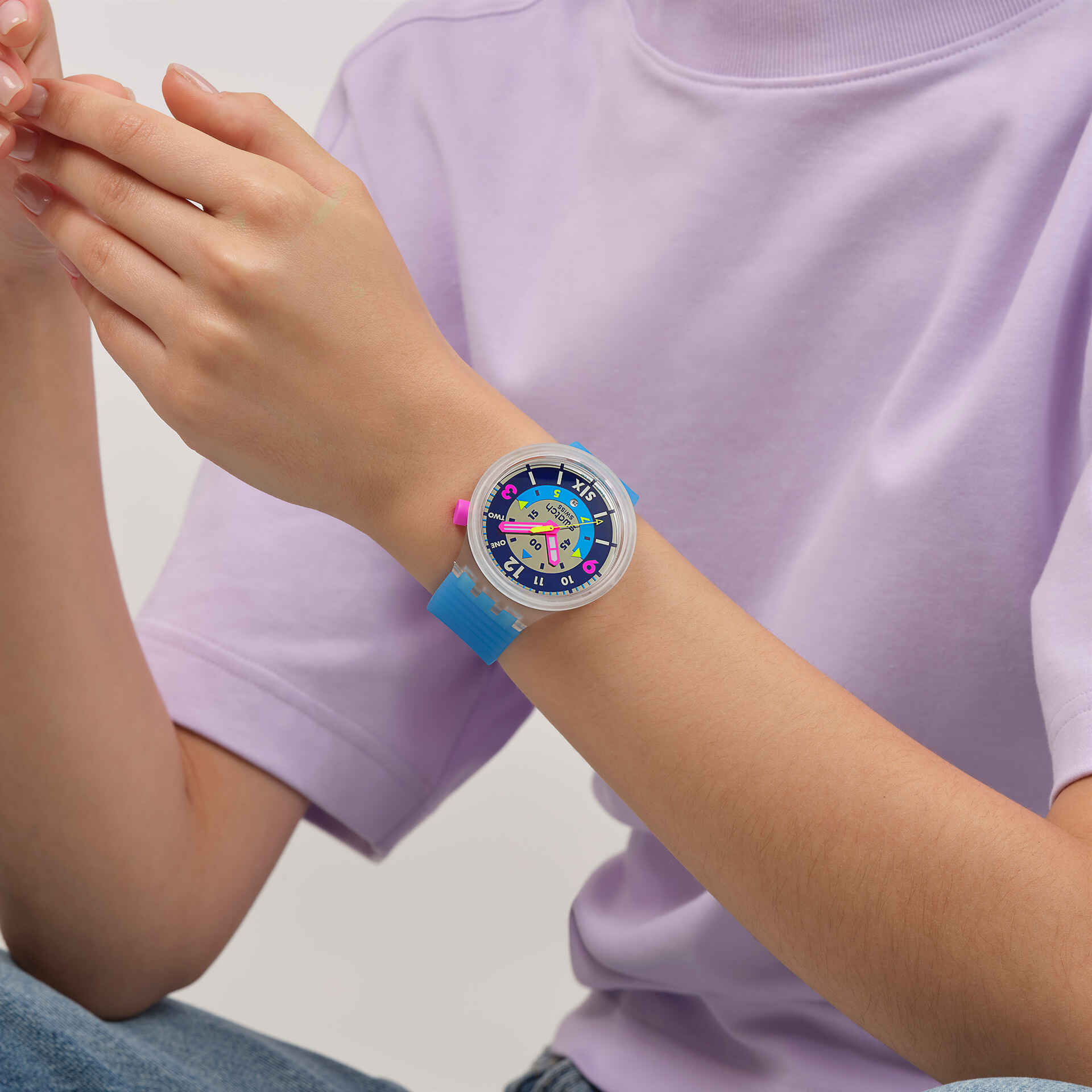 Relógio Swatch Big Bold NEON HIELO