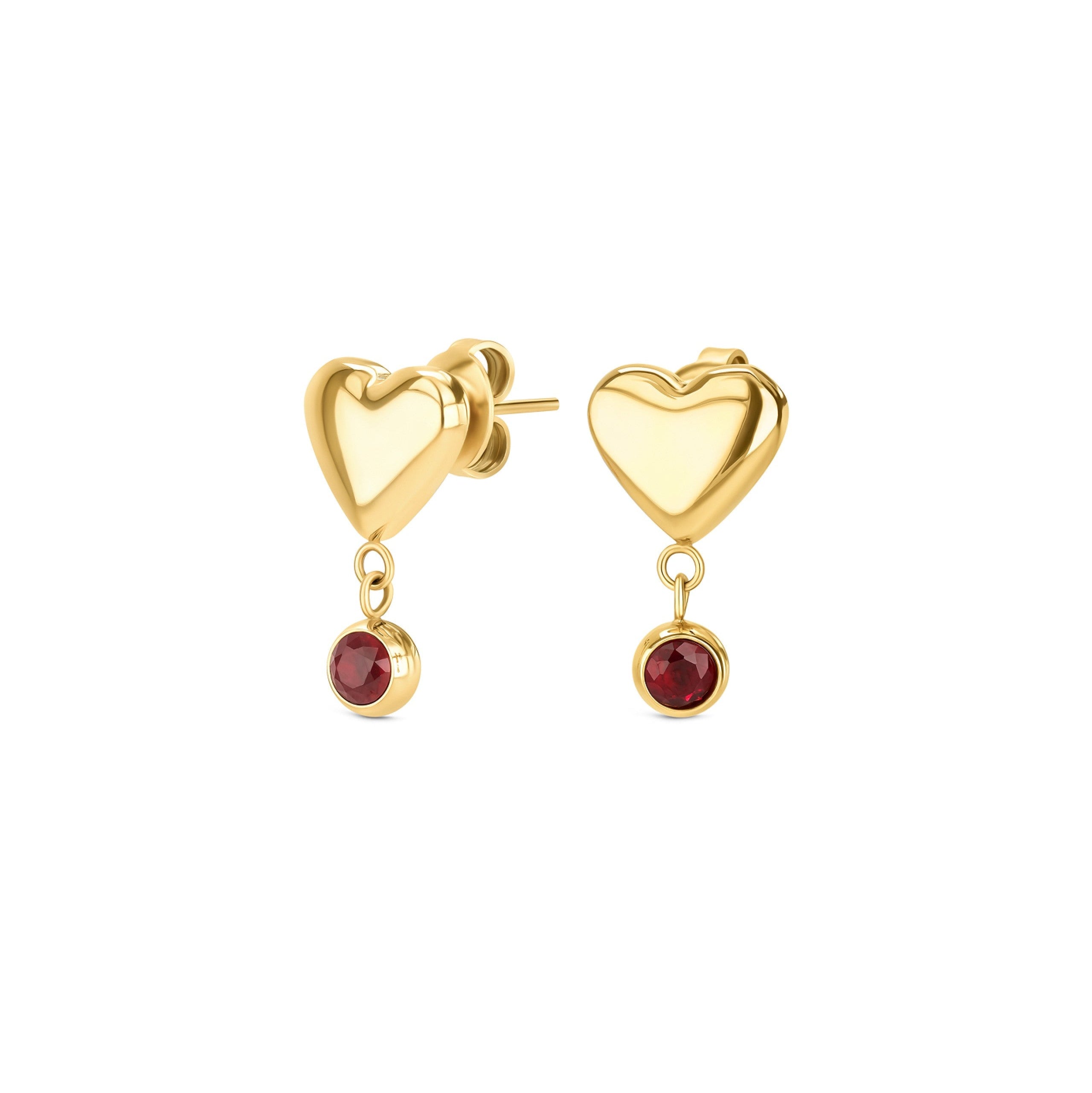 Brincos One Senhora Red Spark Gold