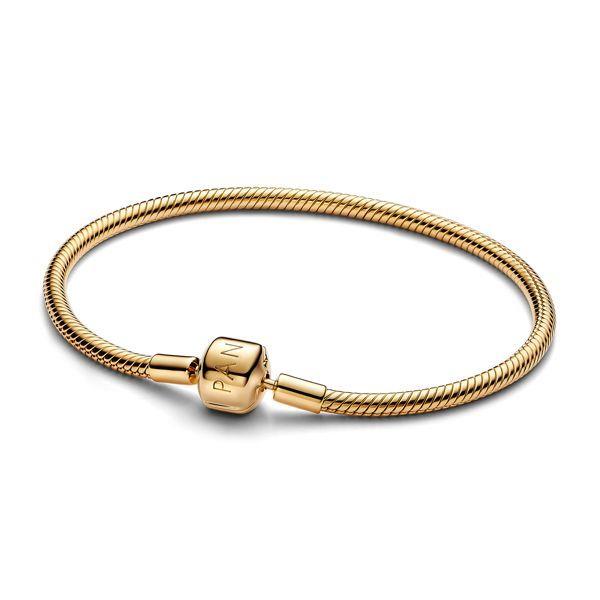 Pulseira Pandora Snake chain 14k gold-plated bracelet - Ana Joalheiros