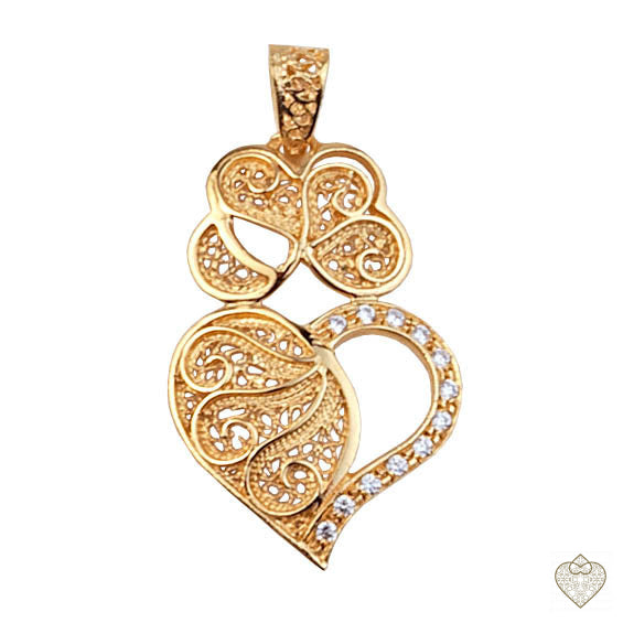 Pendente Coração Filigrana - Ana Joalheiros