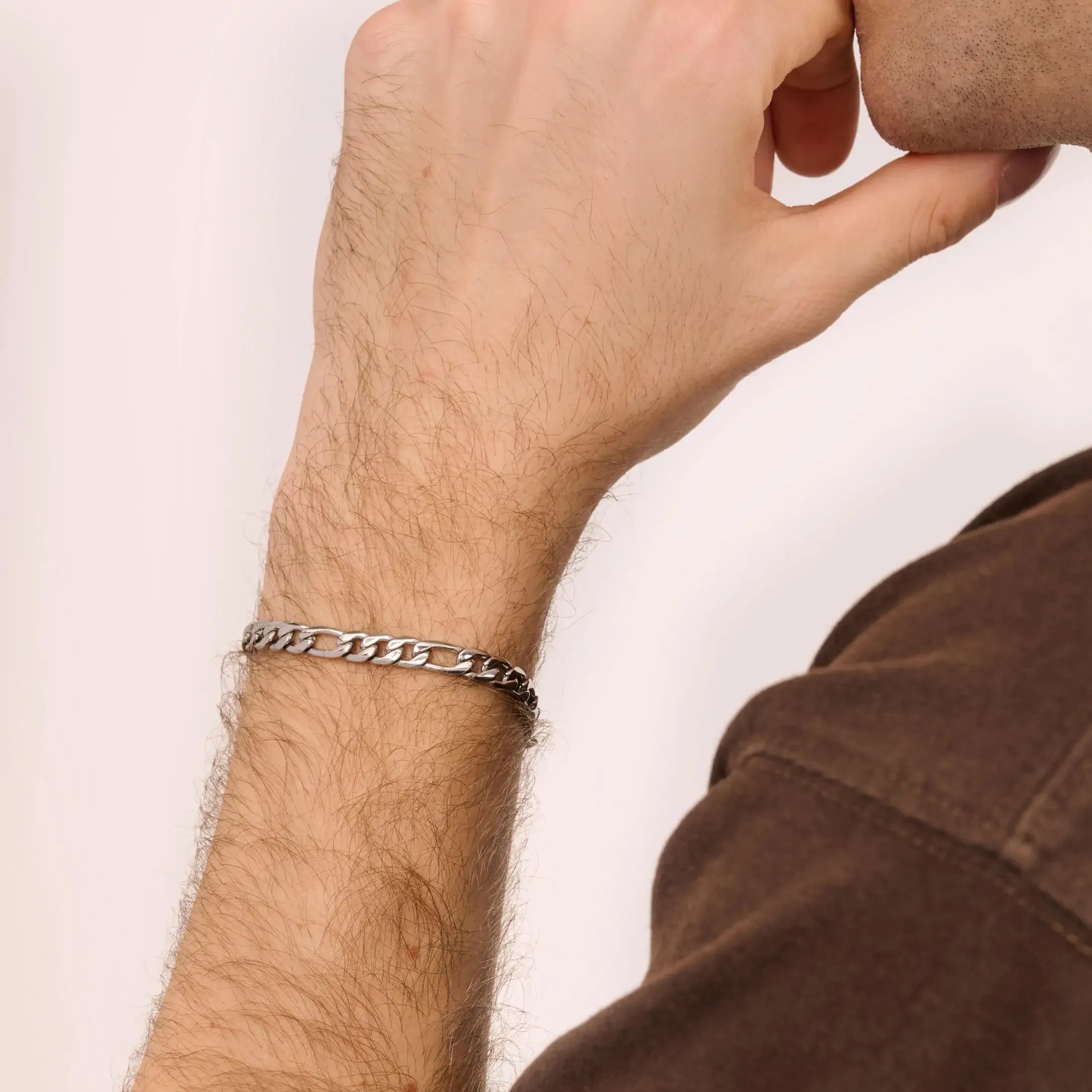 Pulseira Homem Route Blocos Prateado