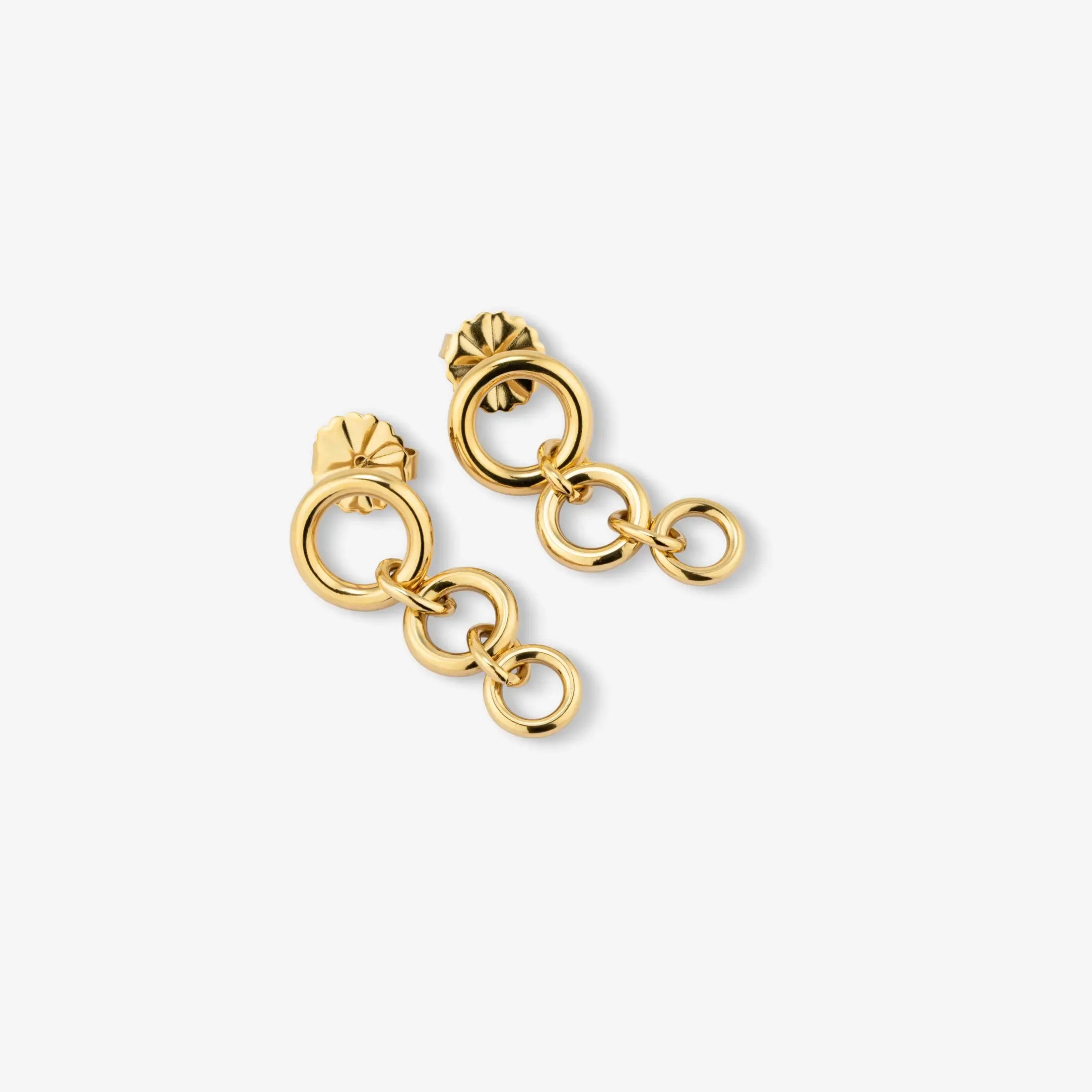 Brincos Radiant By Jewels Mulher Knots Triplo Dourados