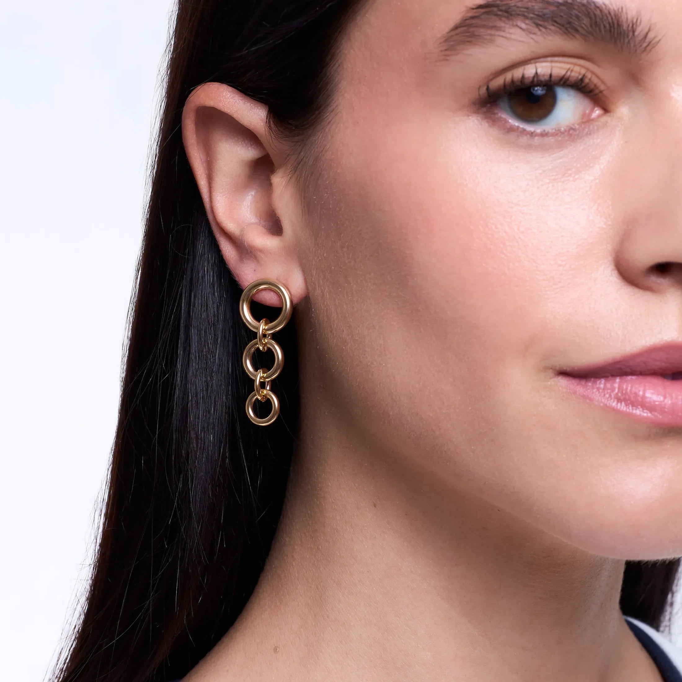 Brincos Radiant By Jewels Mulher Knots Triplo Dourados