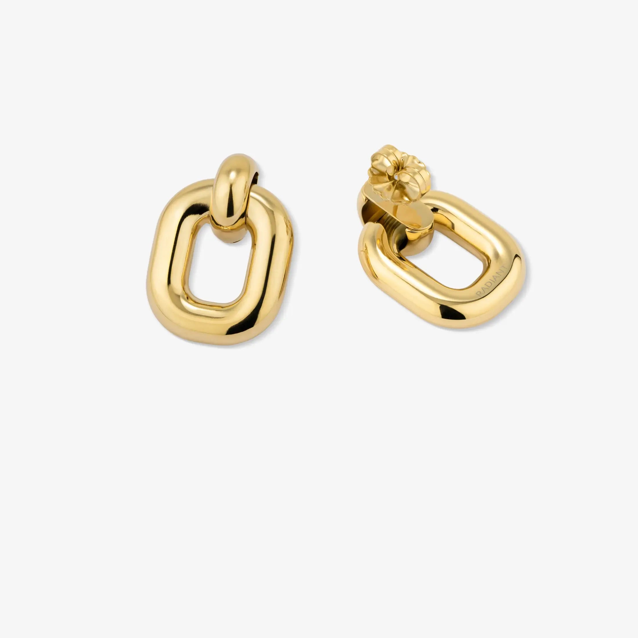 Brincos Radiant By Jewels Knots Square Dourados