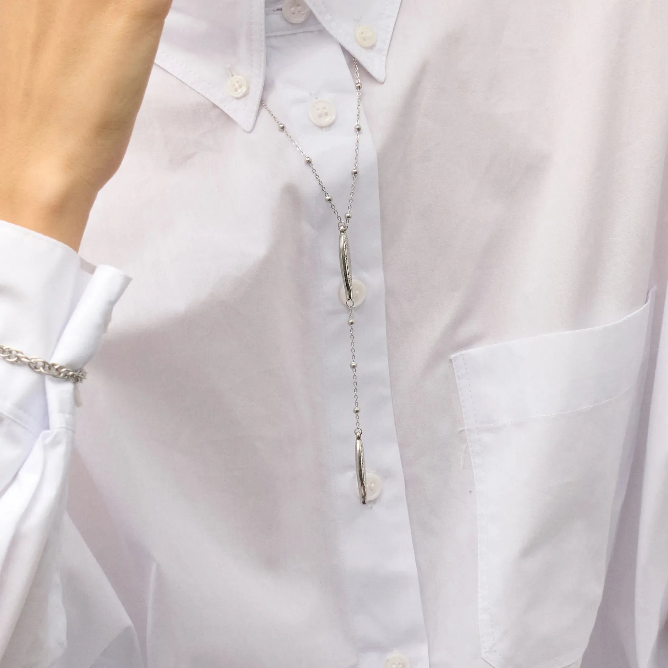 Colar Radiant By jewels Mulher Sea Vertical Prateado