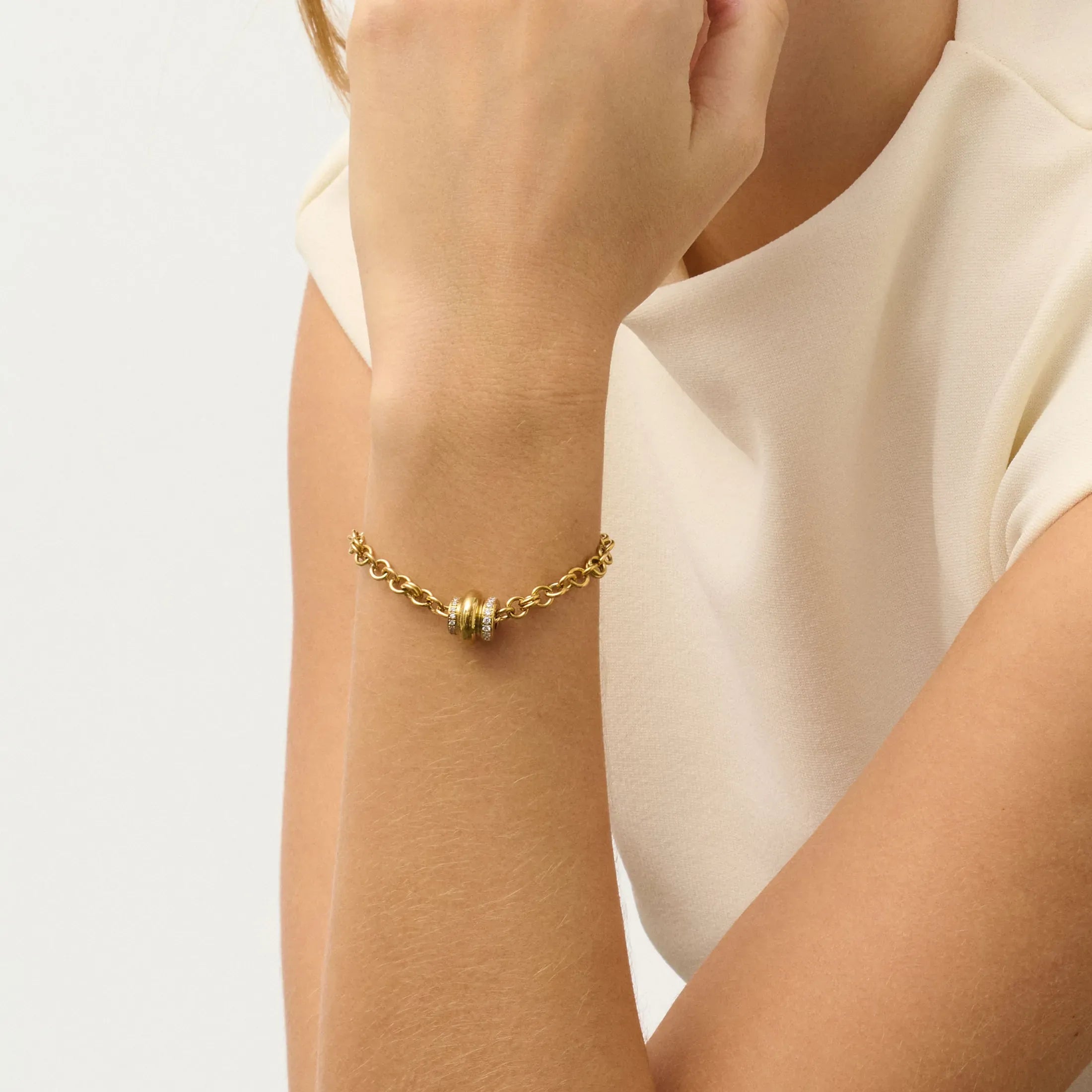 Pulseira Radiant By Jewels Mulher Frost Dourada