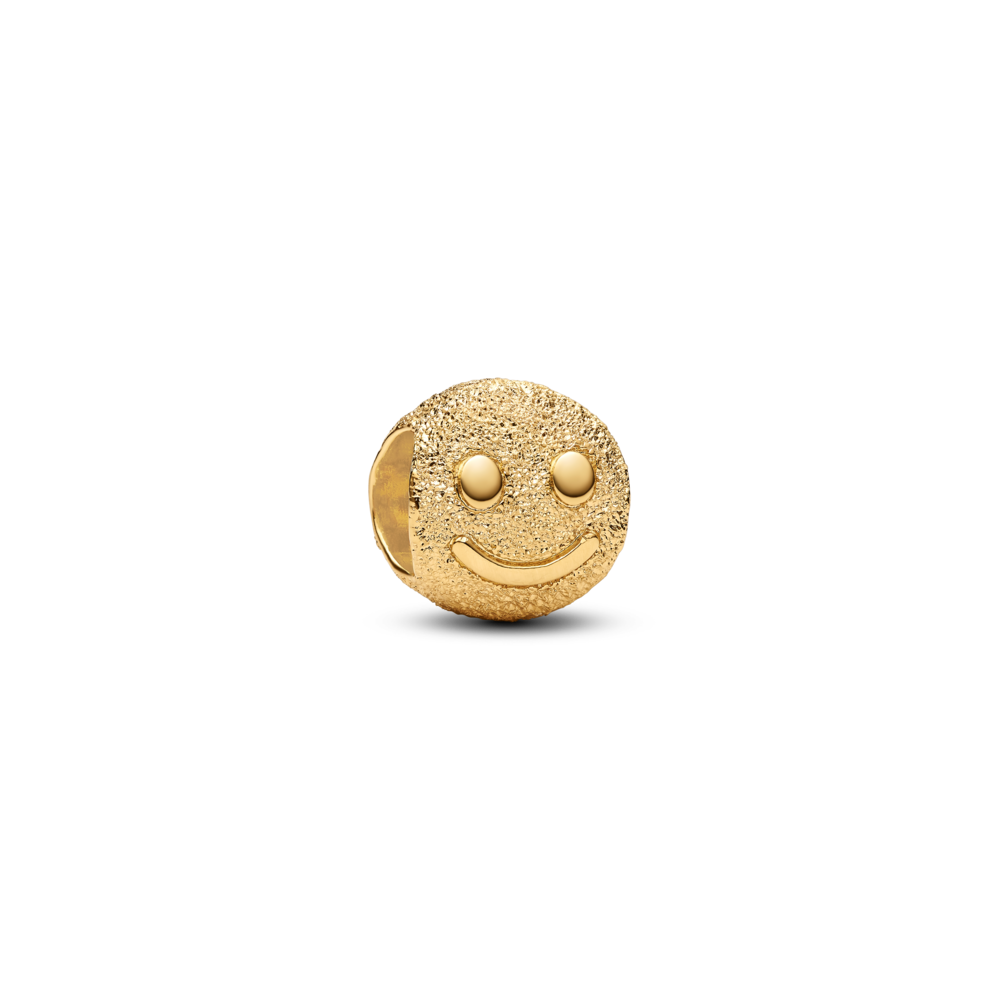 Mini charm Pandora Textured happy face