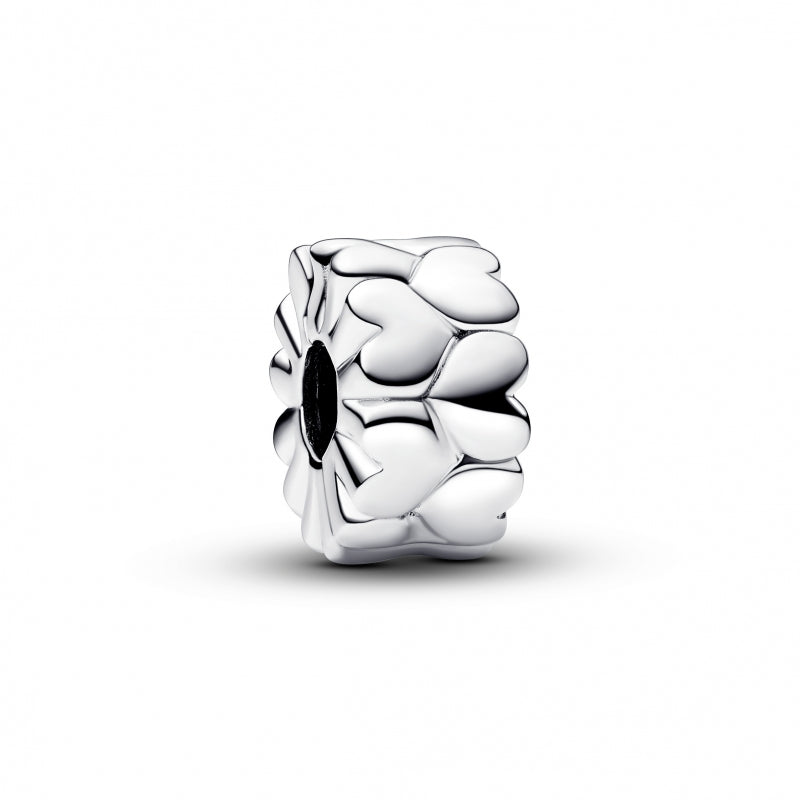 Conta Pandora Hearts sterling silver clip