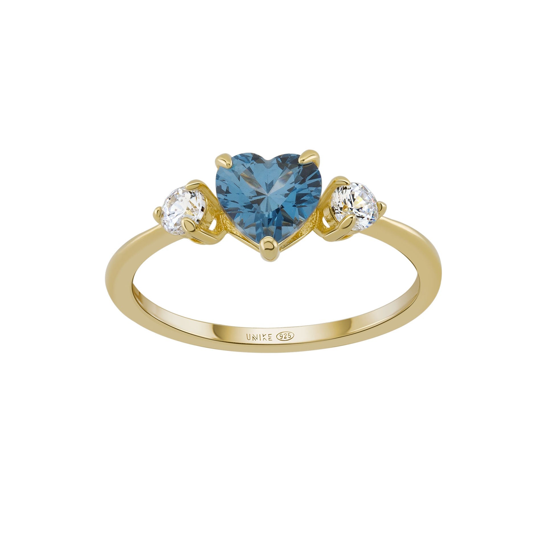 ANEL UNIKE BLUE HEART GOLD 12