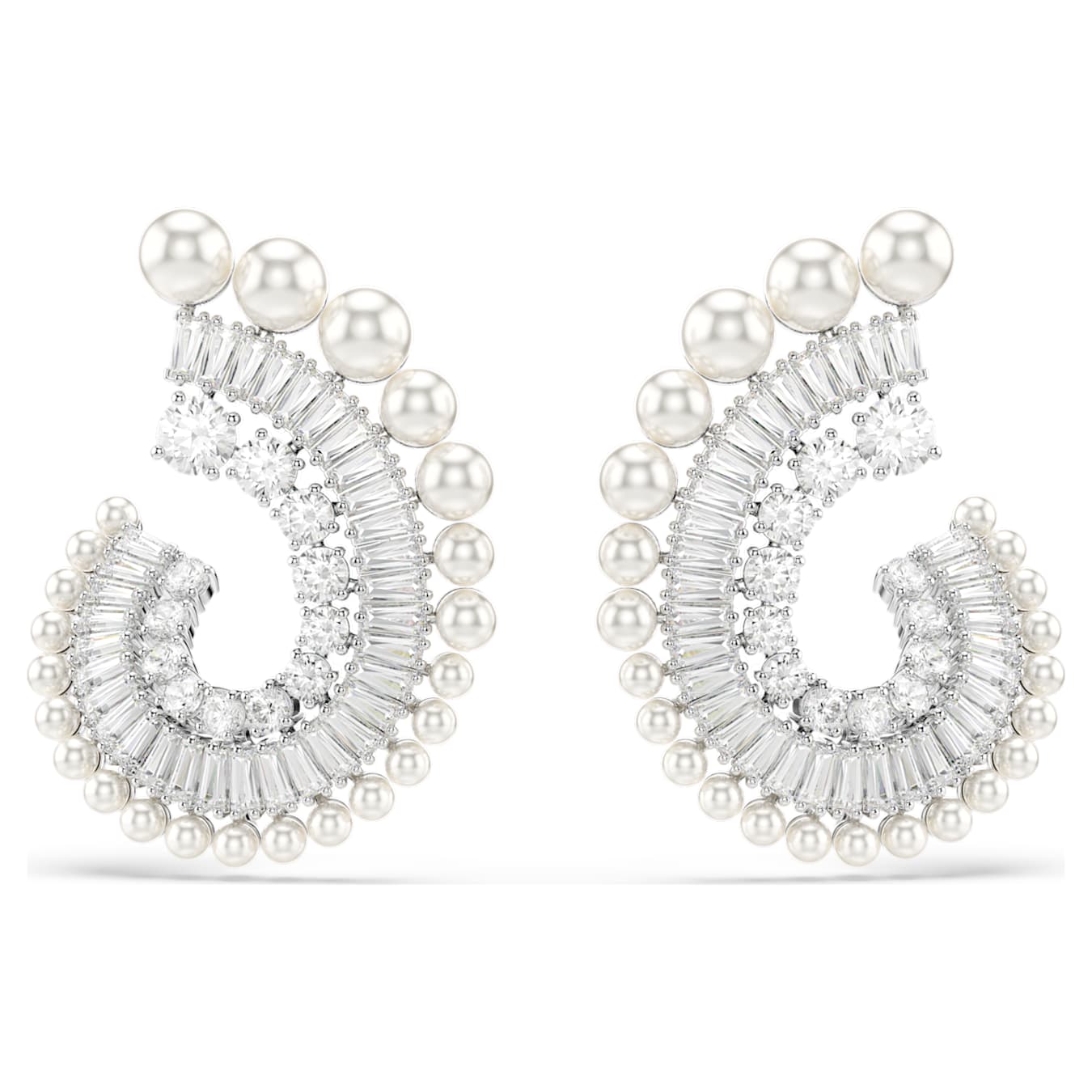 Brincos Ariana Grande x Swarovski drop earrings Crystal Pearl, Mix - Ana Joalheiros