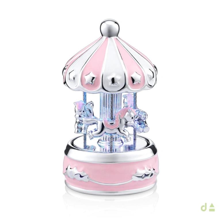 Carrosel cavalinhos Luz Rosa - Ana Joalheiros