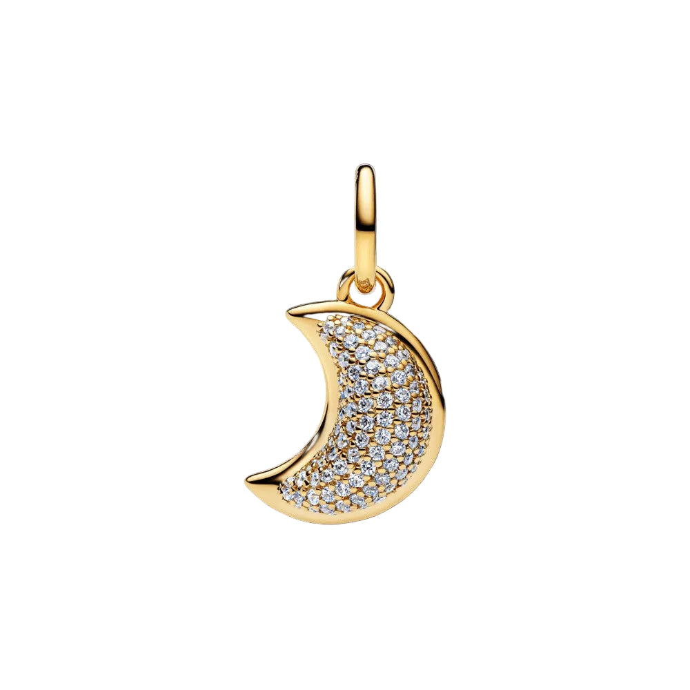 Pandora Charm Moon Pendant Sparkle