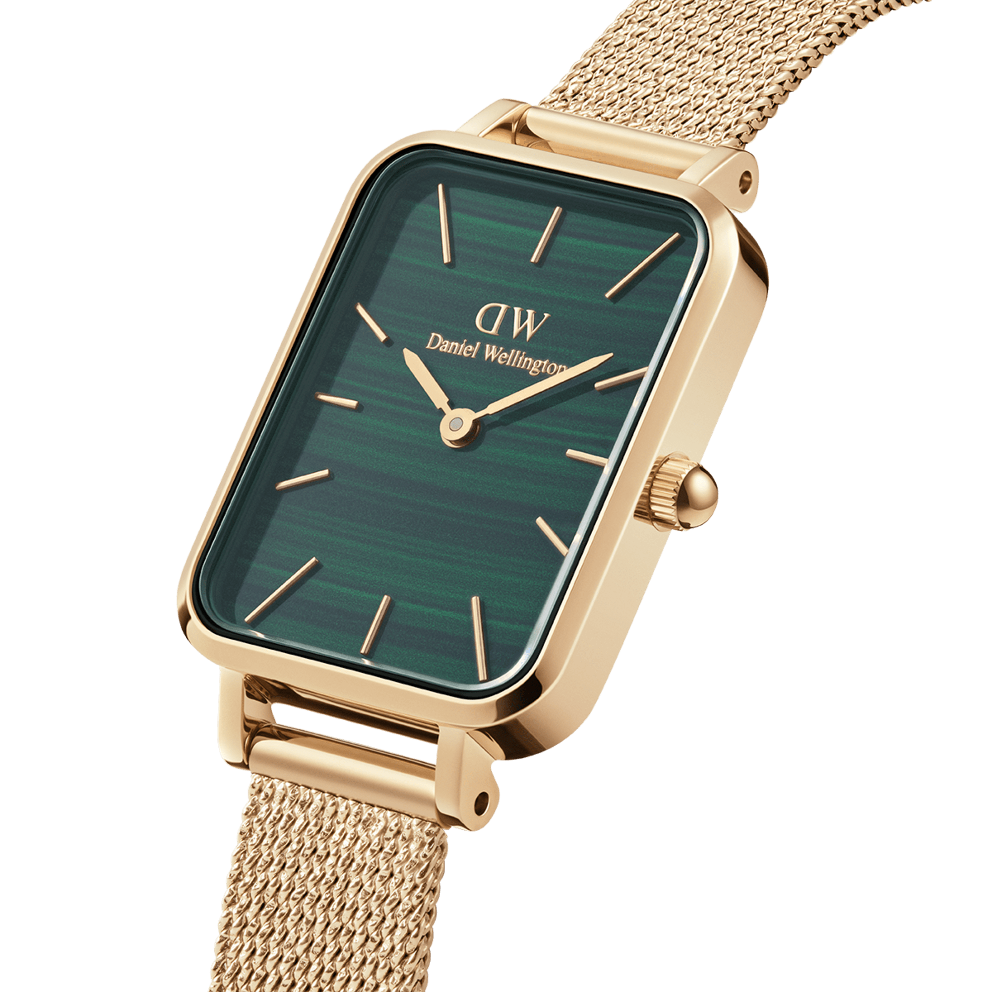 Relógio Daniel Wellington Quadro Pressed Evergold G Green - Ana Joalheiros