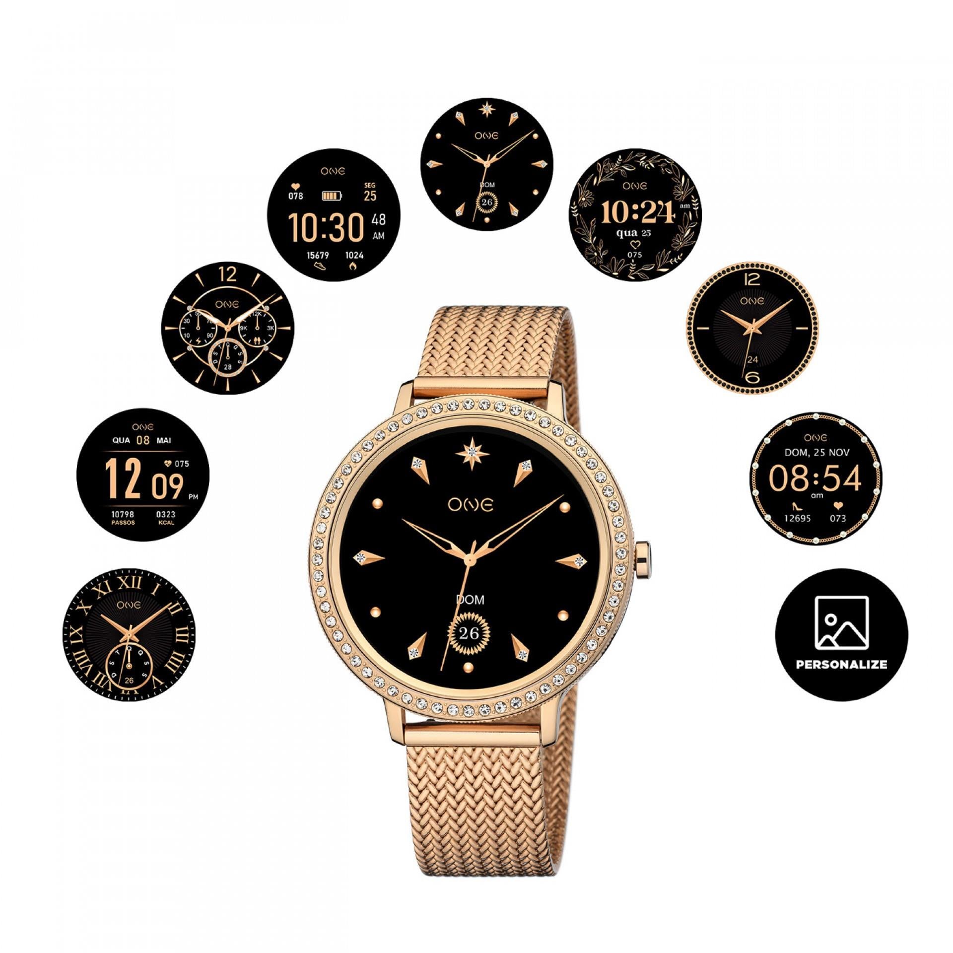 Smartwatch Box One Senhora GlamCall Rose Gold - Ana Joalheiros