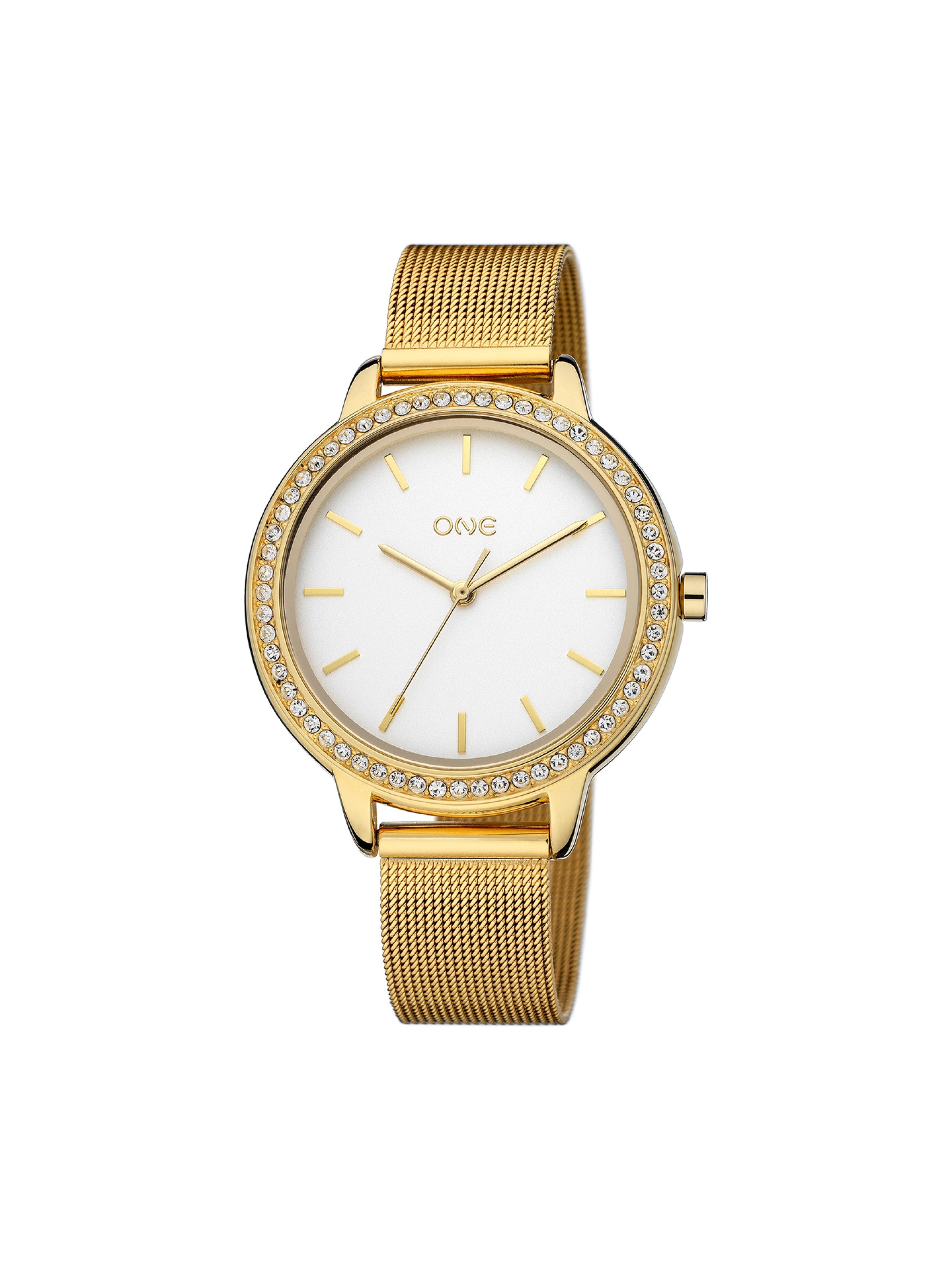 Relogio One Senhora Twin Spark Gold Mesh - Ana Joalheiros
