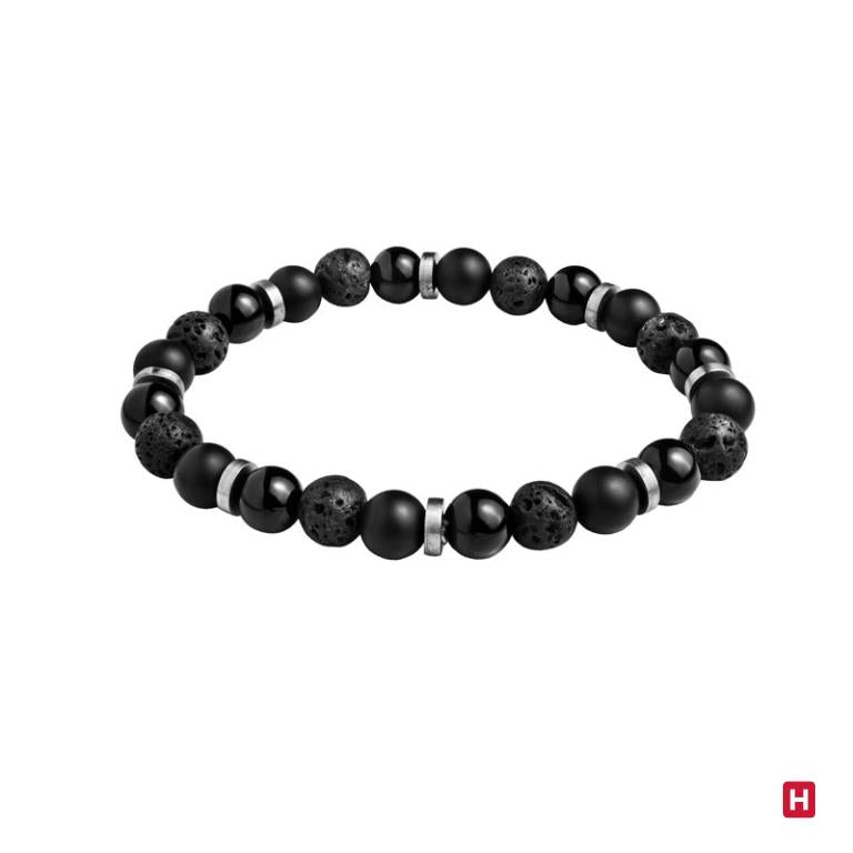 Pulseira Hassu Lava Stone - Ana Joalheiros