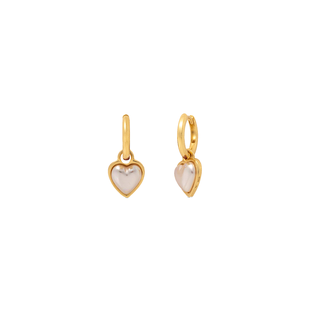 Brincos Majorica Heart - Ana Joalheiros