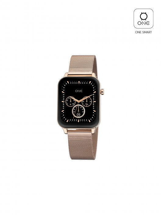 Smartwatch One MagicCall Rose Gold Mesh - Ana Joalheiros