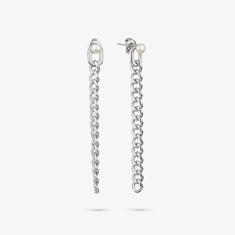 Brincos Mulher Emily Chain Prata - Ana Joalheiros