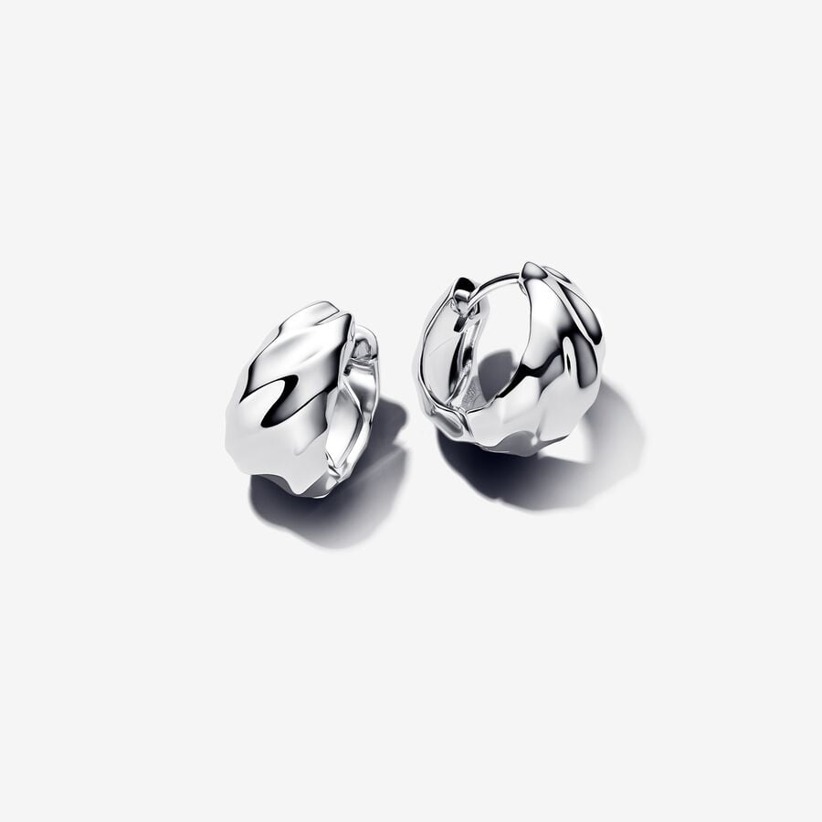 Brincos Pandora Rippled - Ana Joalheiros