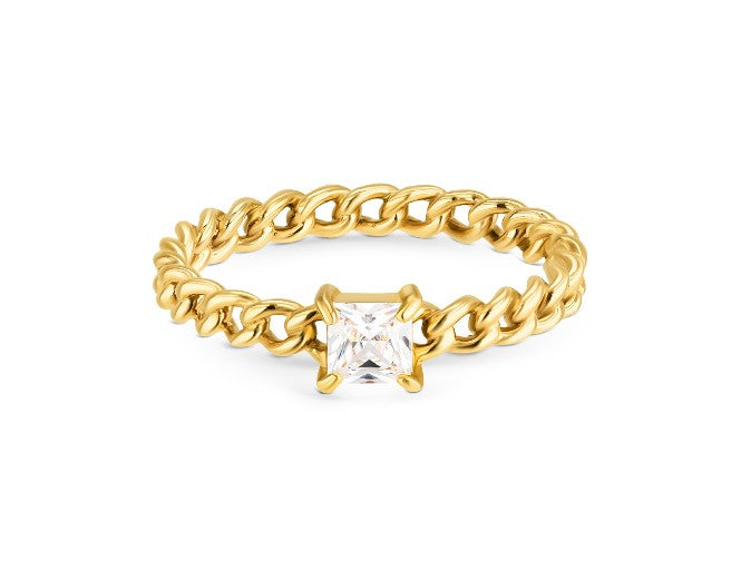 Anel One London 52 Gold