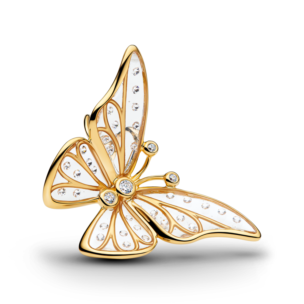 Conta Rendilhada Borboleta Sobredimensionada